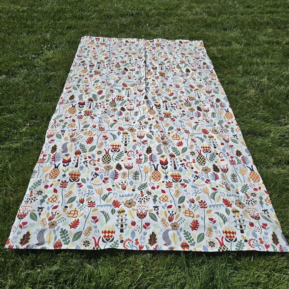 IKEA Rodarv Curtain Folk Art Modern 56x98”